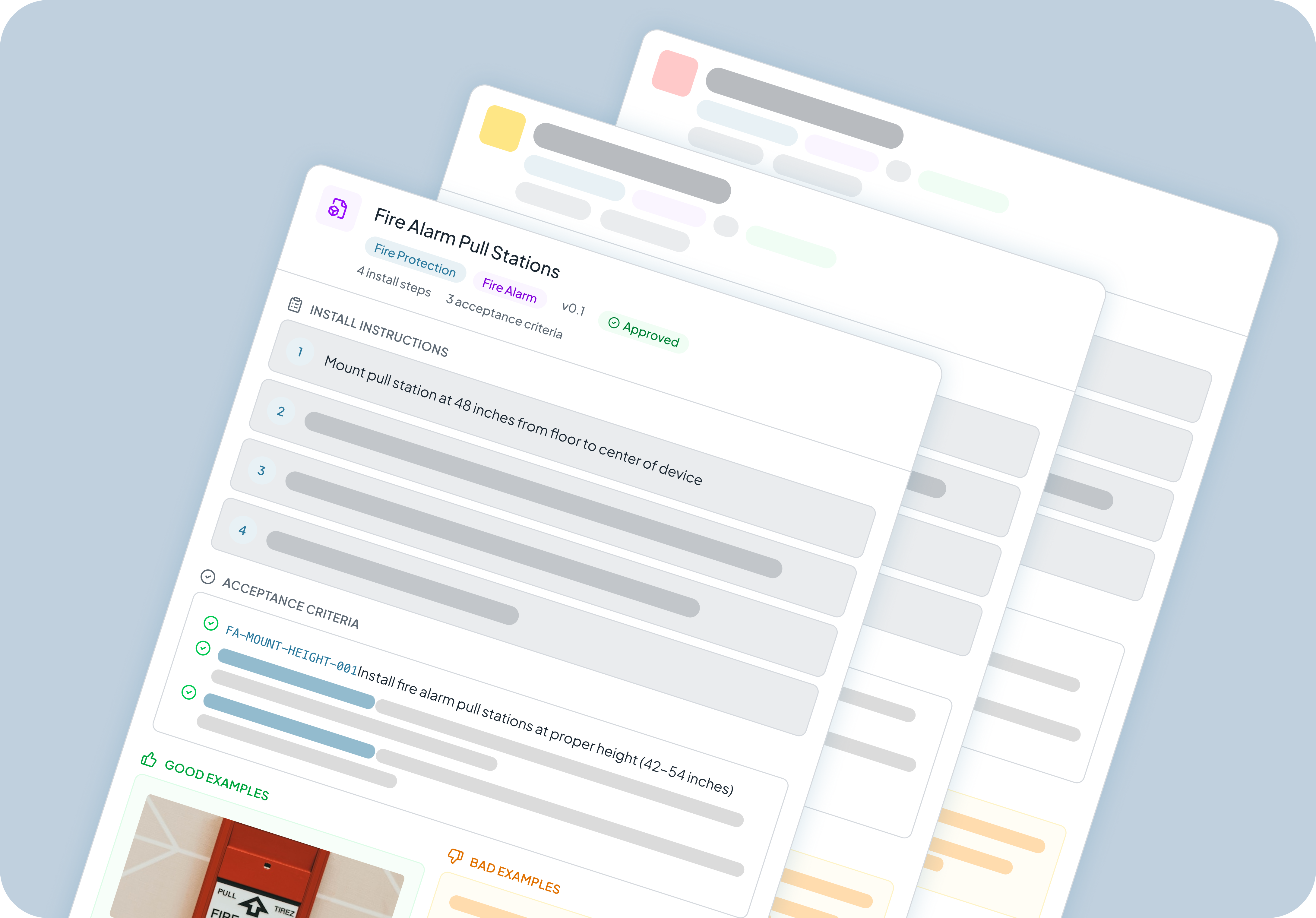 Digital Install Packet — rules, visuals, evidence, trade assignment, and reviewer chain
